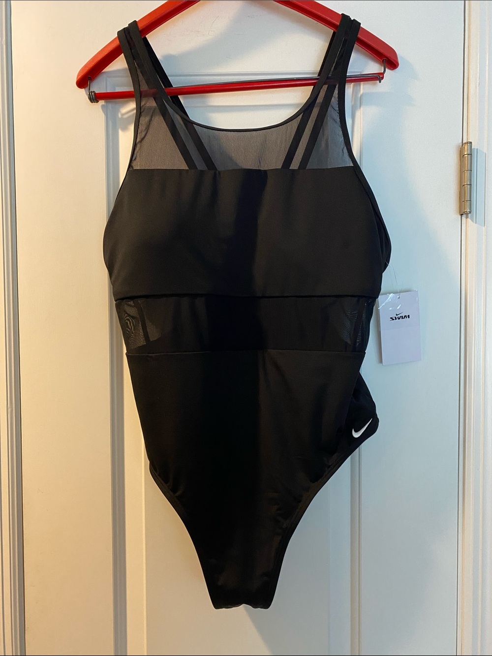 Nike Black Embroidered Logo Sexy Swimsuit NWT